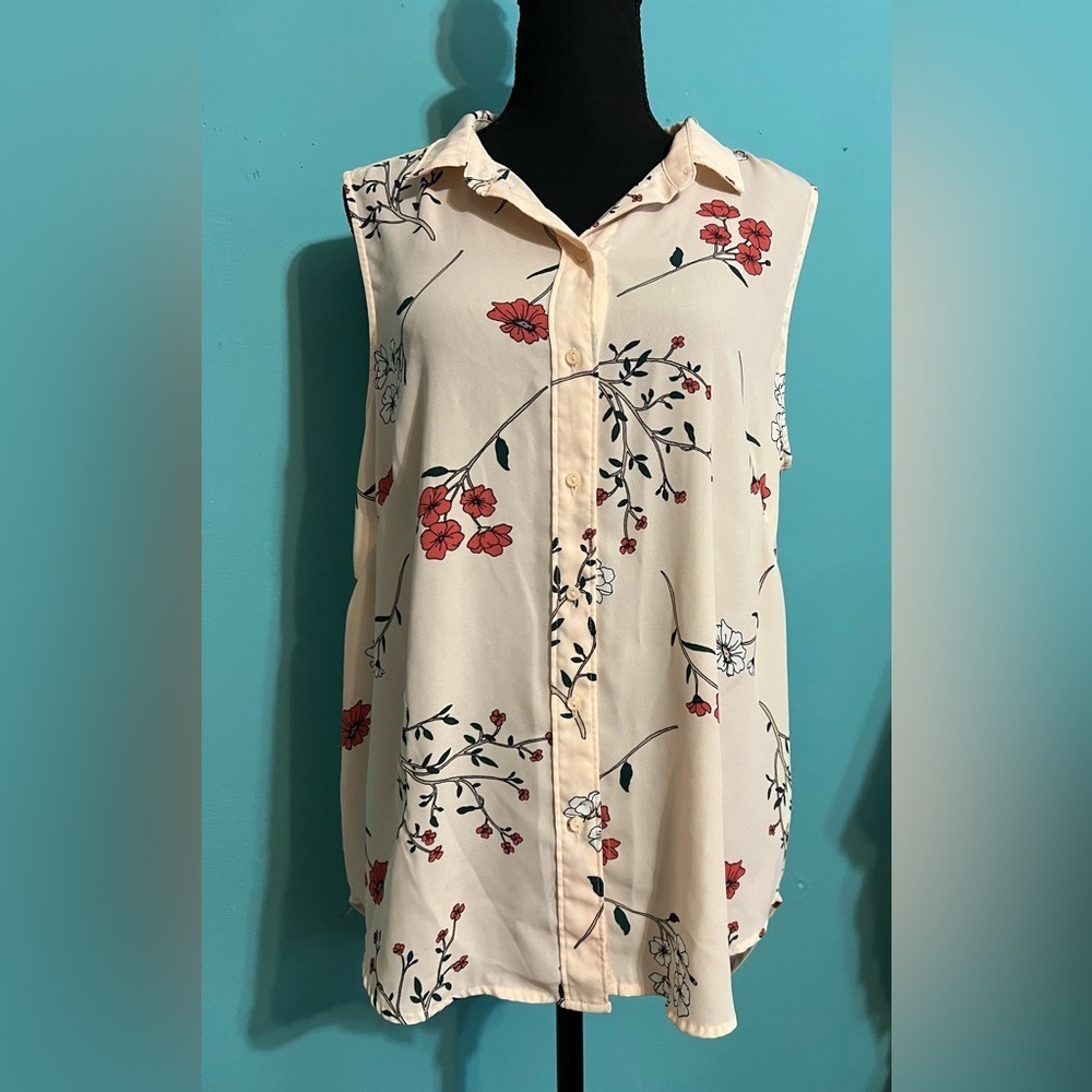 #190 New York & Compnay floral blouse - Picture 2 of 7